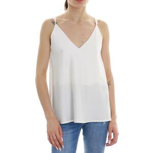 TOP IN RASO VICOLO BIANCO